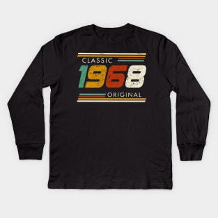 Classic 1968 Original Vintage Kids Long Sleeve T-Shirt